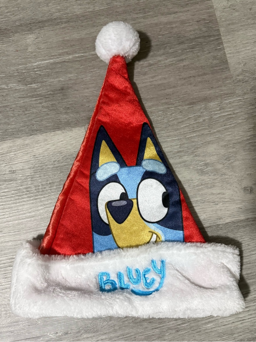 Kids Bluey Santa Hat